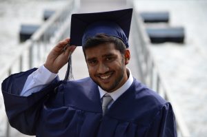 a college graduate in his cap and gown